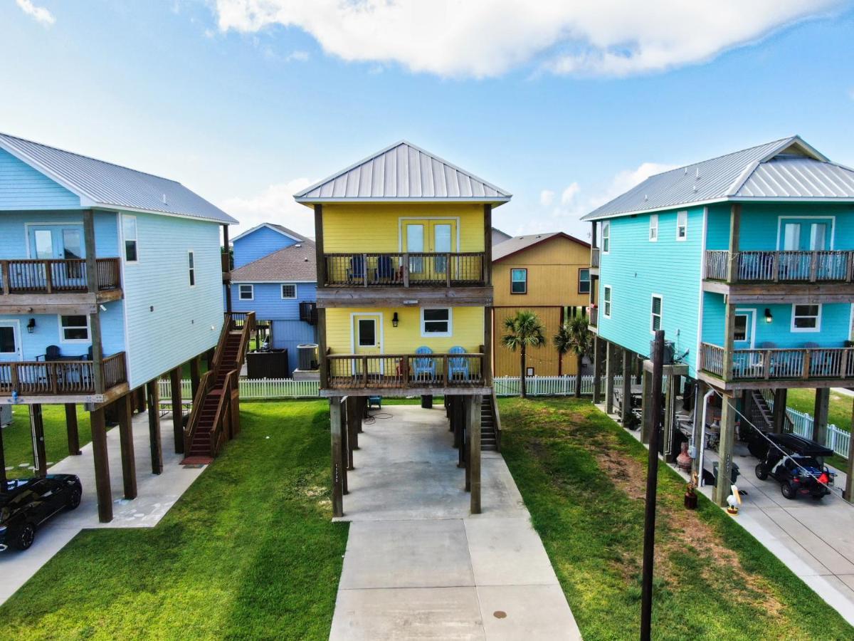 Yellow Beach Haven, Decks, Views, Mere Steps To Sand Galveston Exterior photo
